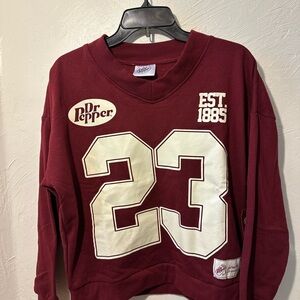 Dr Pepper Burgundy Crewneck Sweater